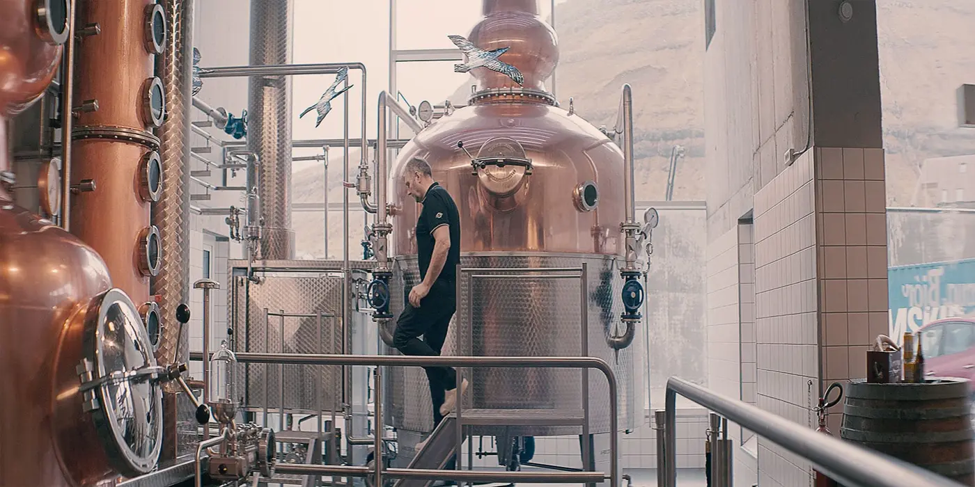 Kopareimingartæki í Einar’s Distillery í Klaksvík