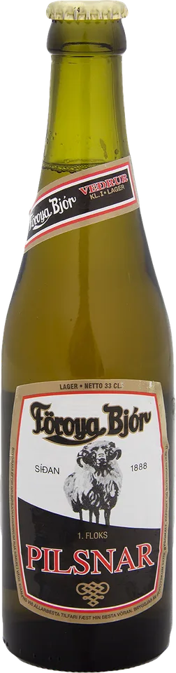 Föroya Pilsnar Veðraöl, 33 cl flaska